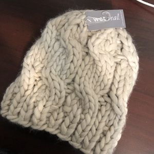 Knit hat from wet seal